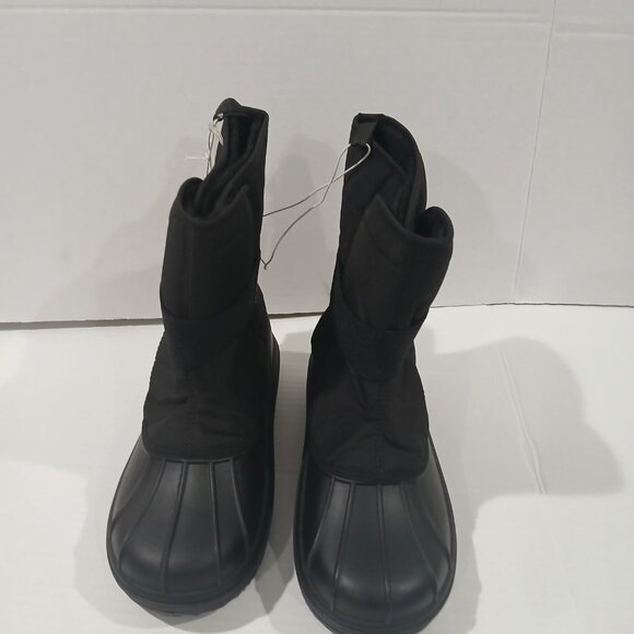 The Children s Place Black Snow Winter Boots Size 3 youth Kids Faux Fur Lining. - Picture 6 of 14
